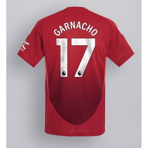 Fotbalové Dres Manchester United Alejandro Garnacho #17 Domácí 2024-25 Krátký Rukáv